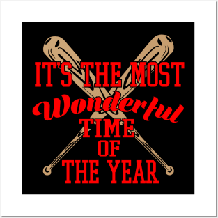 Baseball - It's The Most Wonderful Time Of Year Posters and Art